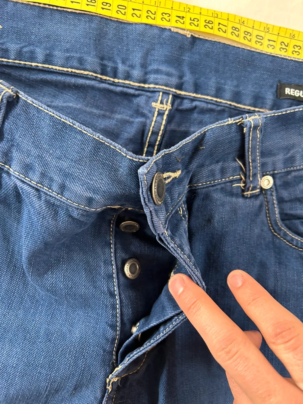 Rechte jeans in marineblauw Jules vintage werkkleding – photo 11